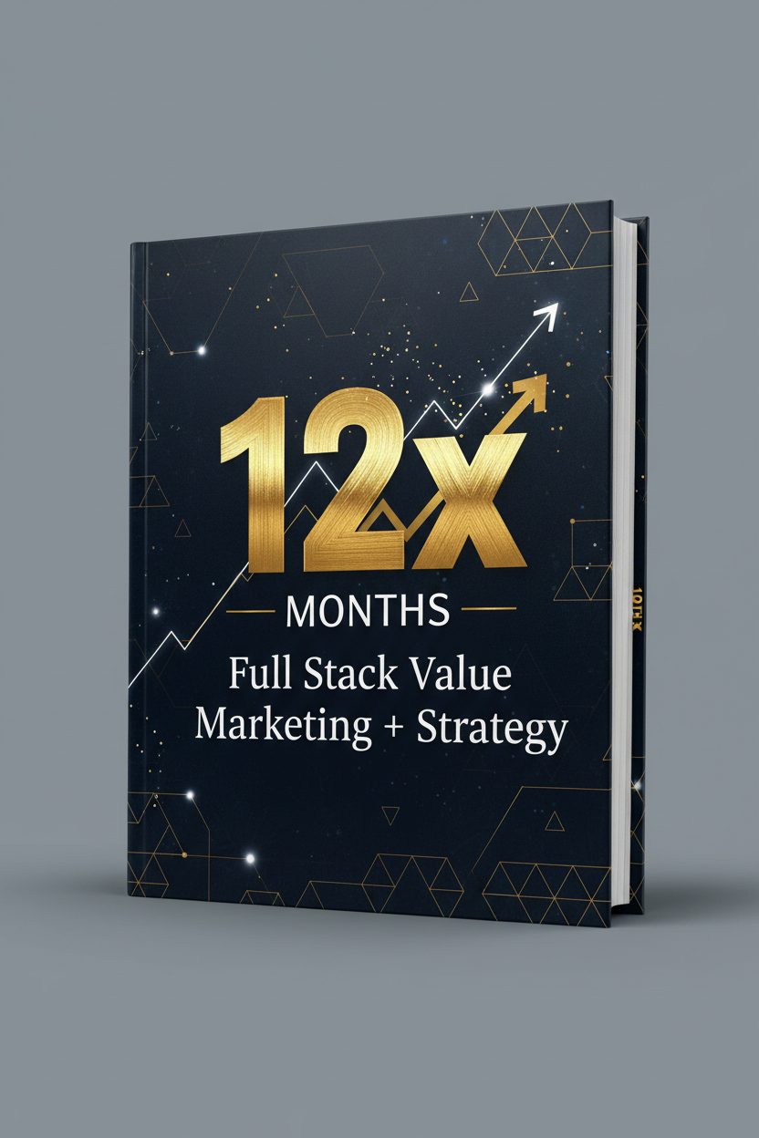 BS1Y2D 12xMonths Full Stack Value Marketing + Strategy Book